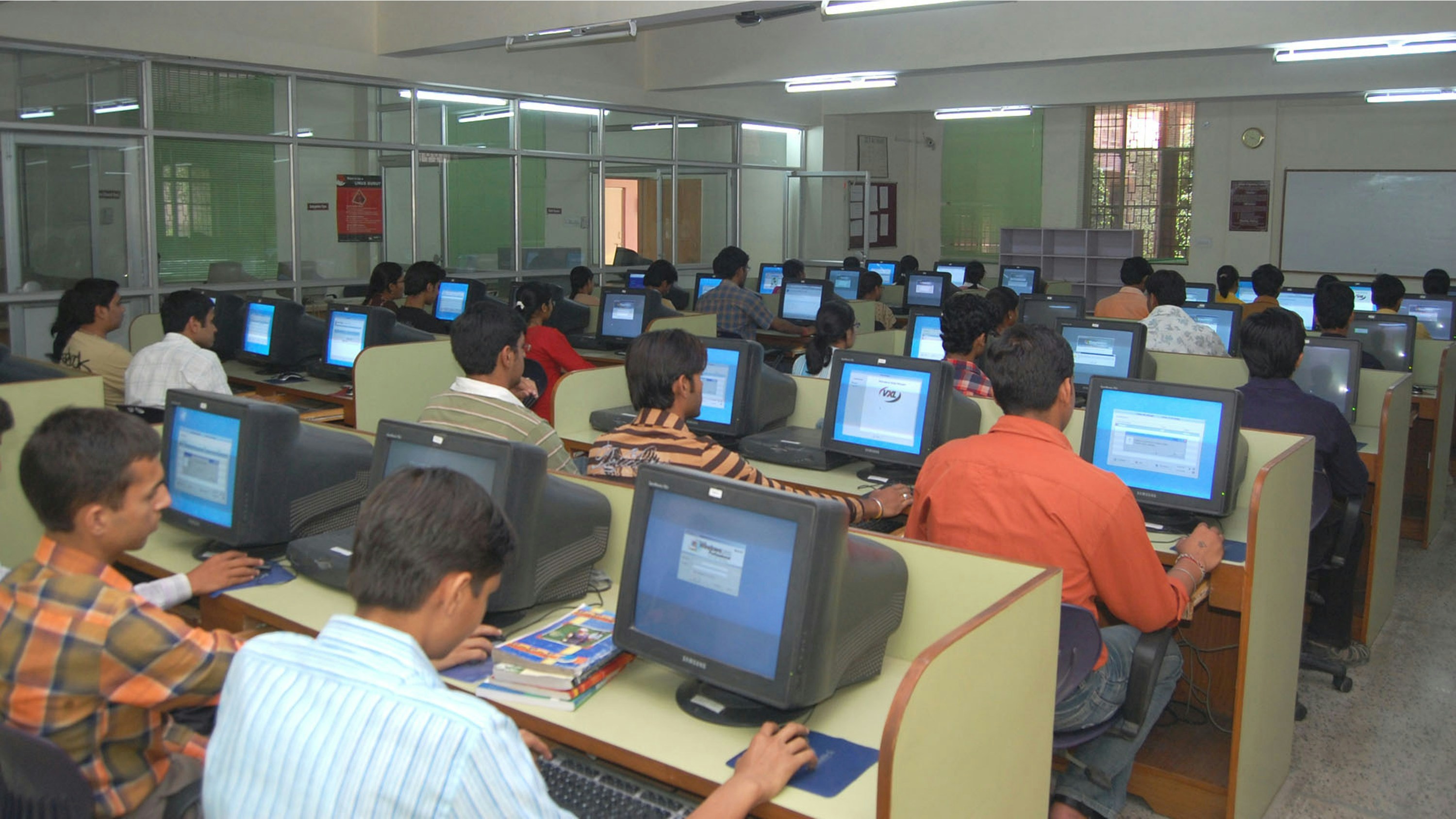 Students learning and participating in workshop